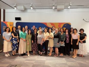 Members of the AASCU delegation meeting with EducationUSA and the U.S. Embassy in China.